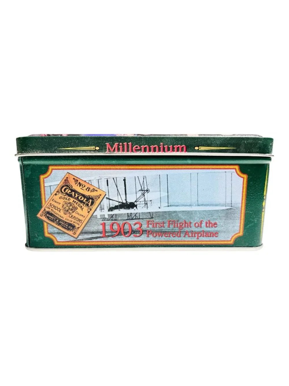 Crayola's Millennium Collector Tin With 64 Crayons And Sharpener, New, USA